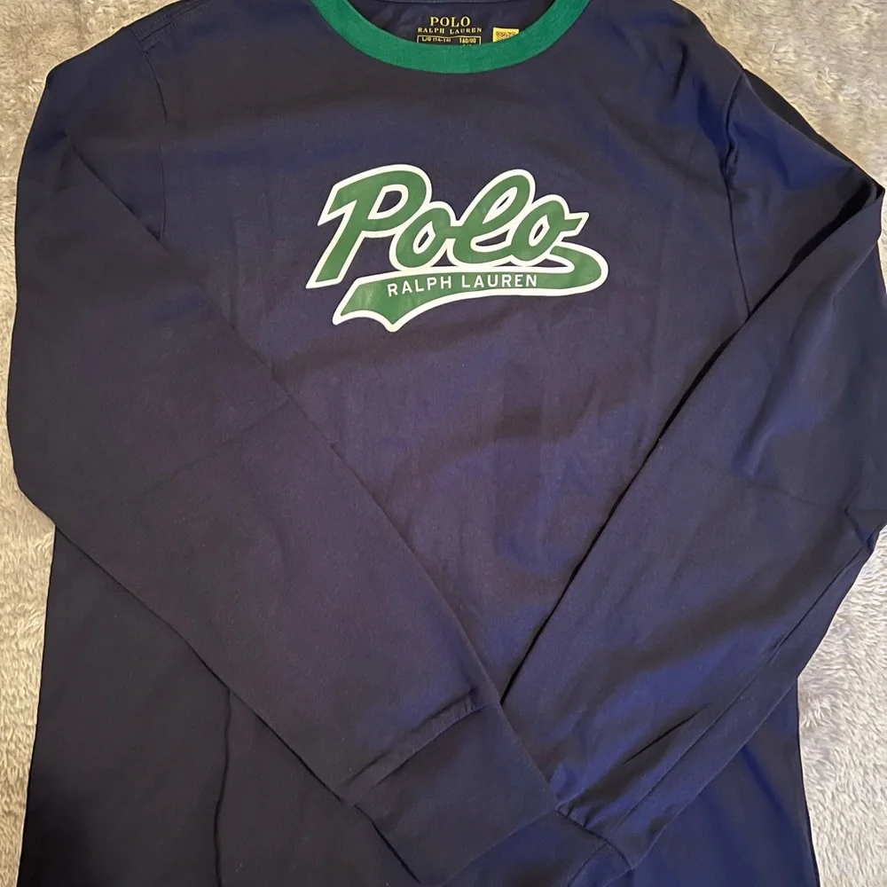 Polo by Ralph Lauren Navy Long-Sleeve Logo Tee